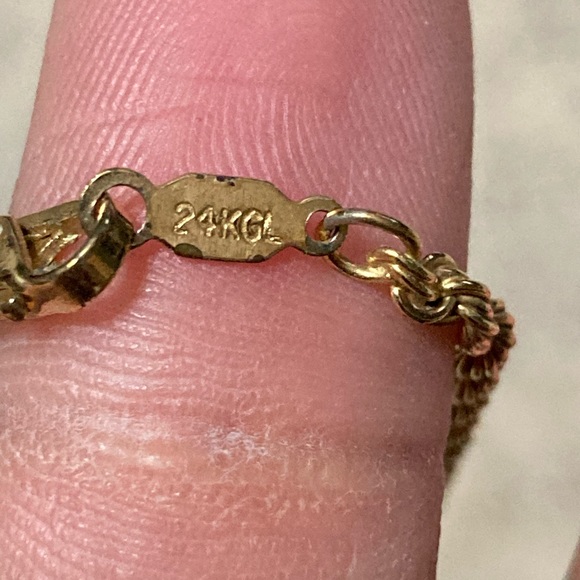 24" 24K Gold Plate Cross - Picture 3 of 5